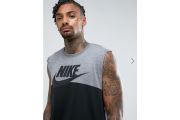 Nike Futura Logo Vest In Grey 847509-091