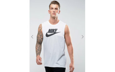 Nike Futura Logo Vest In White 847509-100