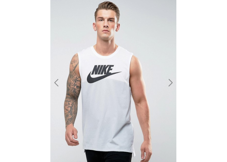 Nike Futura Logo Vest In White 847509-100